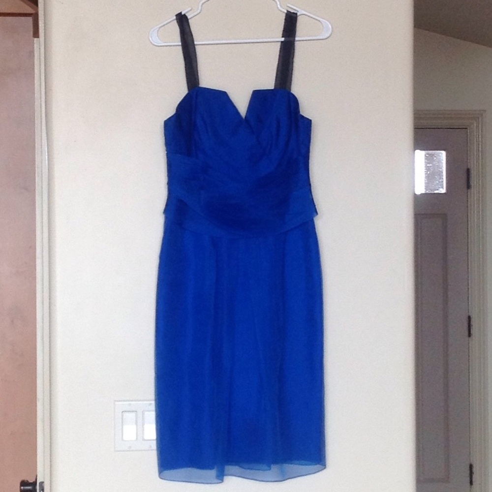 Vera Wang blue cocktail/bridesmaid dress